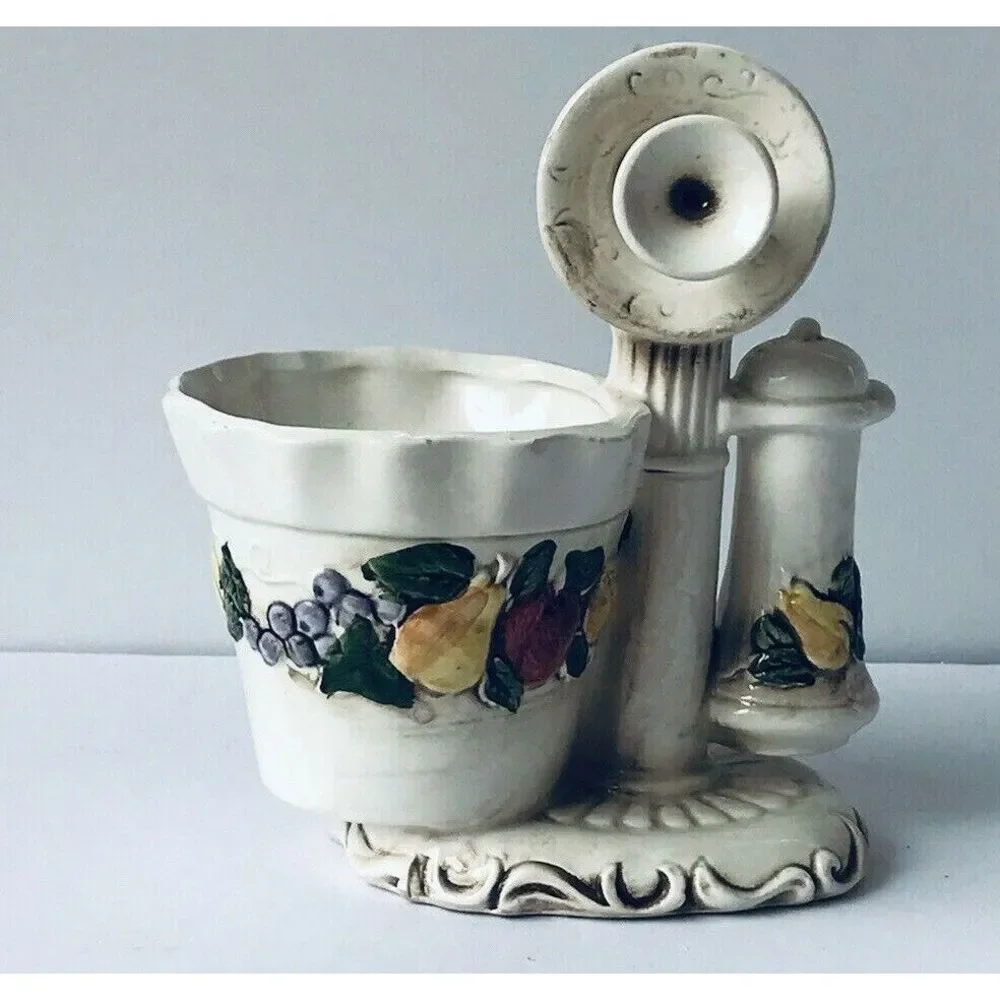 Telephone vase Harvest by‎ Relpo #5741 planter MINT